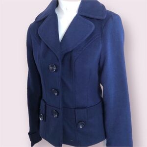 Forever 21 Peacoat in Navy Blue - Size Small Petite - NWOT